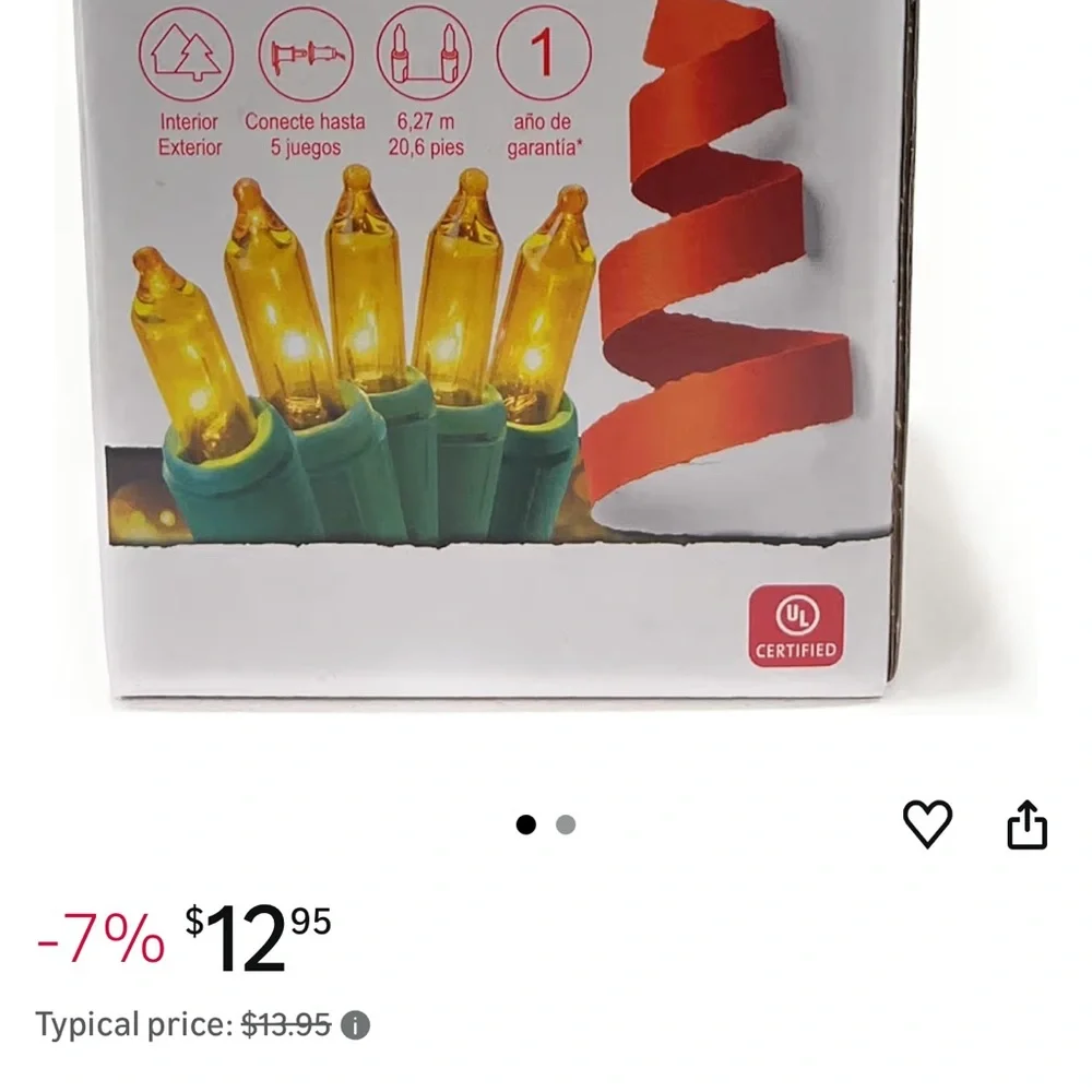GE Gold Lights Set